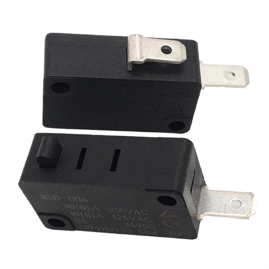 2Pc Micro Switch 16A 6A 8A 250VAC 125VAC 36VDC MSB-1106 Micro Travel Limit Switch Silver Contact DIY Power Tools Spare Partsr
