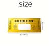 Golden Ticket Scratch Card with Envelopes - DIY Voucher for Birthday, Wedding Party Surprise Gift