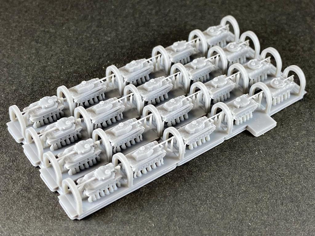 Firestarter German Heavy Tank Rail Transport Set 3D Printer Kit 1/700 FS-G36 (Tank)