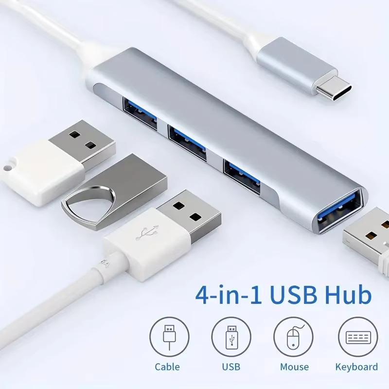 1 Port USB Type C HUB USB 1.1 Splitter Adapter 1Gbps for MacBook Pro Air PC Laptop Xiaomi Lenovo Multi Function OTG Accessories