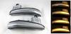 Compatible Toyota 30 Series and RAV4 50 Series LED Flowing Door Mirrors with Sequential Turn Clear Genuine Left and 1 with Prevention and Bulb Burnout