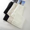 Off-White Women's Petite High-Waisted Cropped Wide-Leg Jeans, 2026 Spring Style.