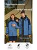 Unisex Windproof Waterproof 3-in-1 Logo Windbreaker Jacket with Detachable Coat for Couples
