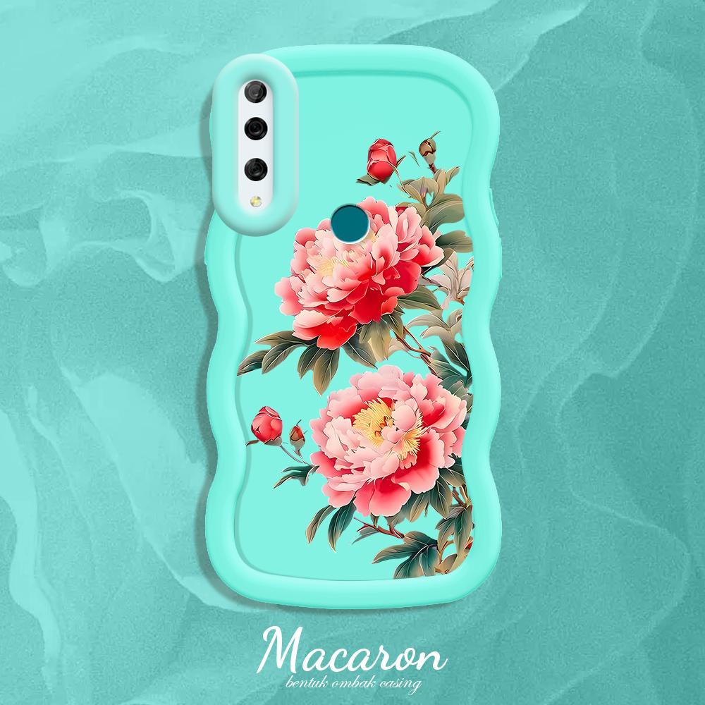 Painted Pattern Big Wave Edge Soft Silicone Material Macaron Phone Case Shockproof Protective Rubber Casing for iPhone Huawei Honor Infinix Tecno