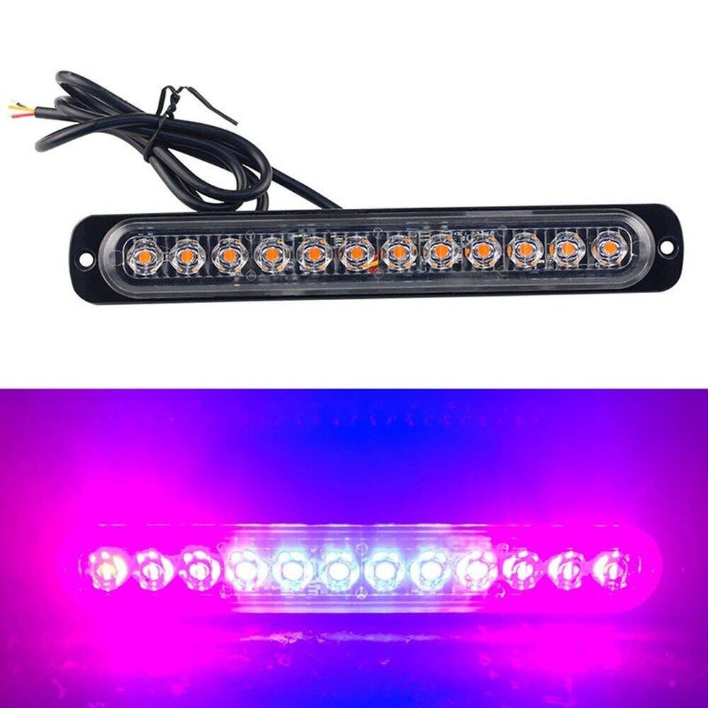 1pc Stroboscopes LED Strobe Warning Light Bar Grille Flashing Truck Car Beacon Signal Lamp 12V 24V Emergency Light
