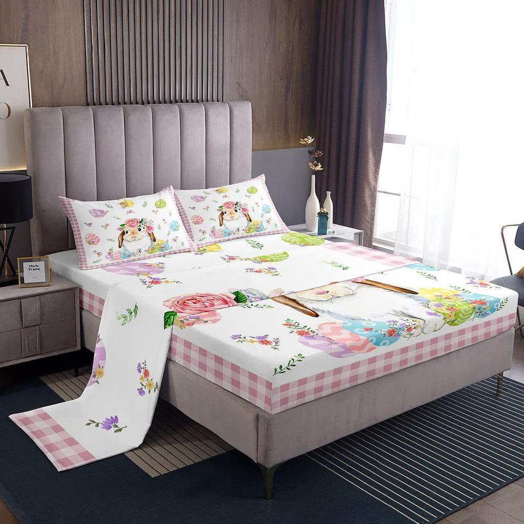 Wild Animal Pattern Mattress Four-Piece Bedding Set Bedroom Dormitory Bedding Decoration