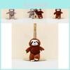 Cute Plush Monkey Keychain Adorable Long Arm Soft Toy Hanging Decoration For Bags