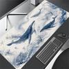 Interstellar Nebula Blue Whale XL Gaming Mouse Pad Stitched Edge Non-Slip Base Large Desk Mat For PC Laptop Gamer Mouse Pads
