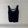 2026 Spring Women's Sleeveless Knit Vest: Fake Two-Piece, Round Neck Pullover (BR801137)