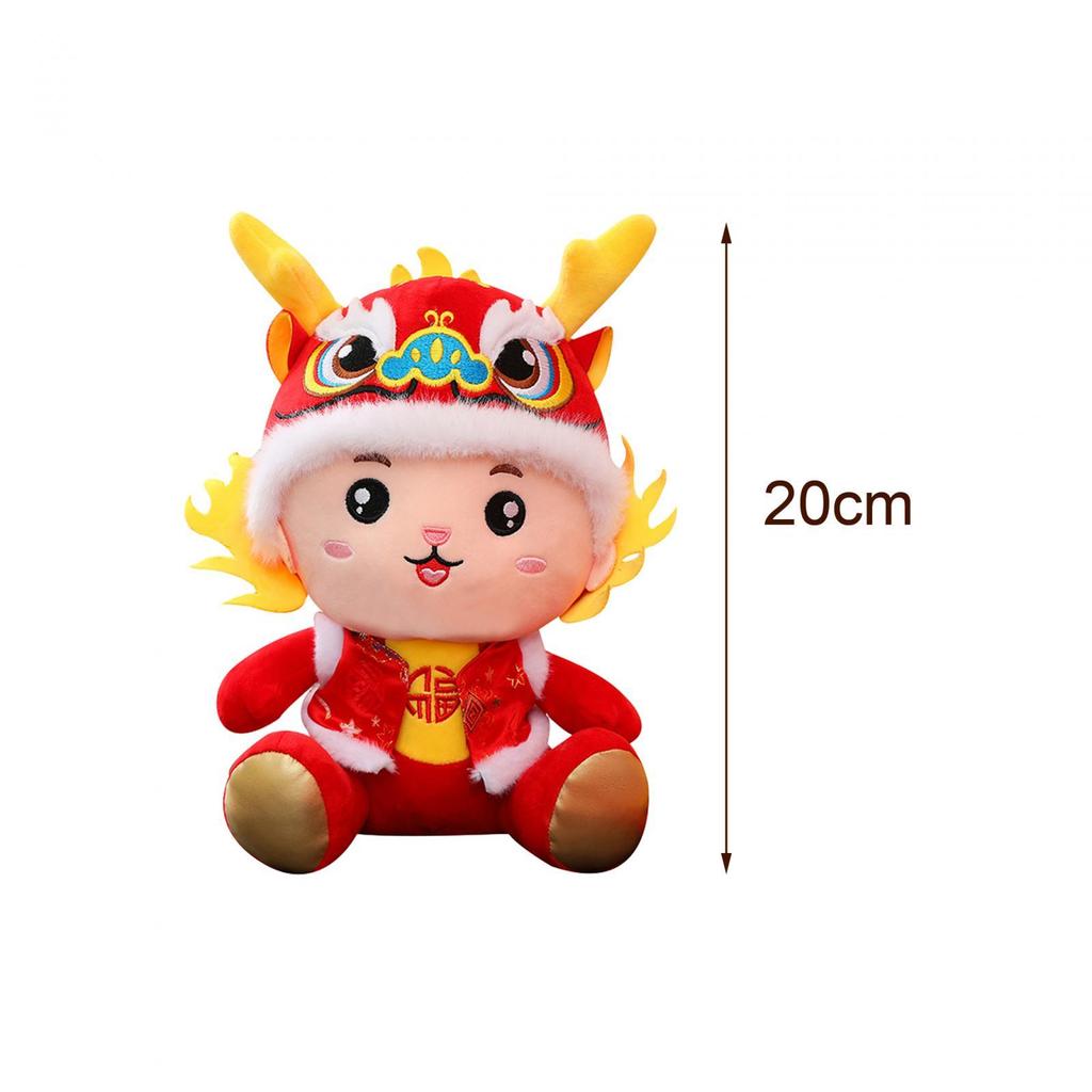 2024 Chinese Dragon Toy Dragon Doll Soft New Year Dragon Toy for Holiday Party