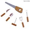 6PCS 1:12 Simulation Gardening Multi Tool Miniature Dollhouse Kids Cleaning Toys Mini Farming Tools Set