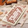 Maorbeng Mielben, Magnetic Keyboard All, Cocoa Cat 140 Pcs Cute, Cross Heat Transfer Mechanical Keyboard Keycap PBT Maorbeng-018