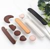 Soft Genuine Leather Drawer Pulls Handle And Knob For Children'S Room Cabinet Door Brass Leather Knob Brown Wardrobes Pull