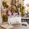 Watercolor Floral Tote Bag Large Capacity Casual Women Handbag for Daily Shopping Travel