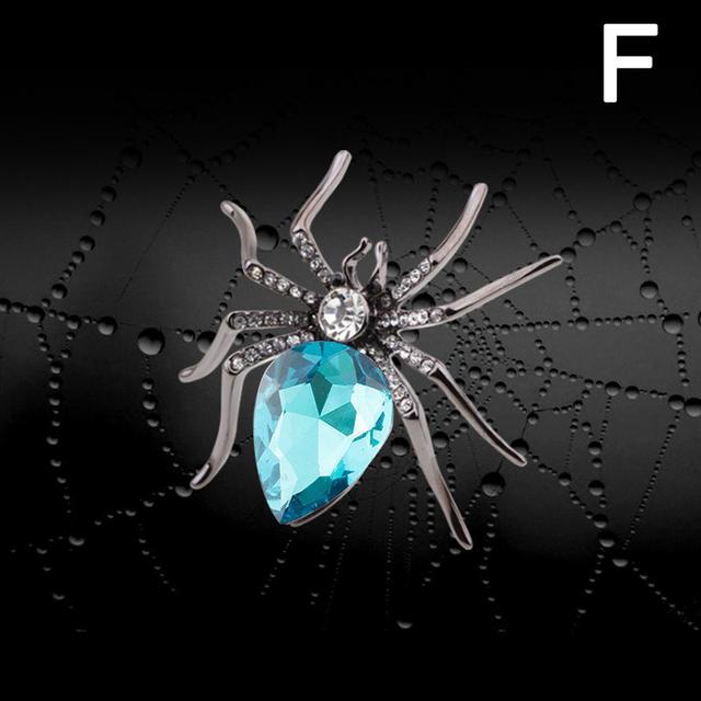 Fashion Spider Crystal Rhinestone Brooches Pin Insect Bijouterie Corsage Brooches For Women Wedding Party Gift Clothing Decor