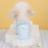 Spring and Summer Puppy Dog Clothes Eyes Butterfly Suspender Skirt Mori Dress Teddy Bigbear Cat Pet Clothes