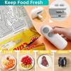 2pcs Mini Sealing Machine USB Rechargeable Heat Sealer Plastic Bag Heat Sealer for Home Travel 2 In 1Multi-function Kitchen Tool