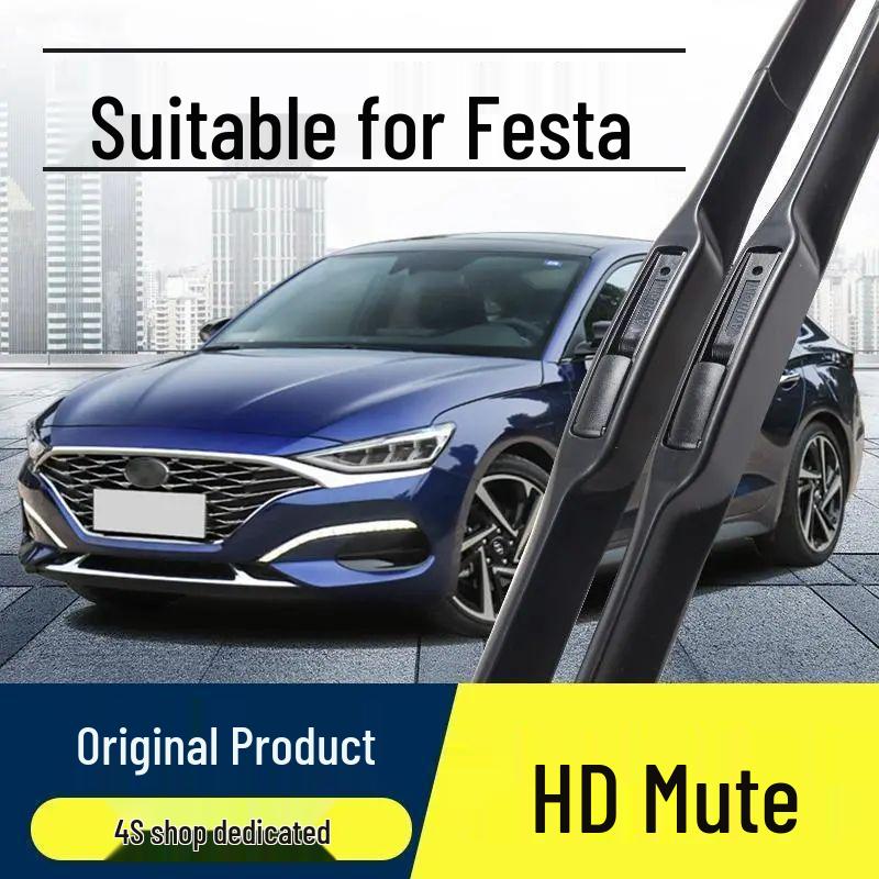 Silent HD Frameless Front Wiper Blade for Modern Ford Fiesta Fiesta front wipers pair
