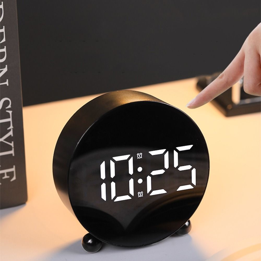 Big Digital Digital Alarm Clock 2 Sets Alarm Smart Alarm Clock Home Decoration LED Clock  Student