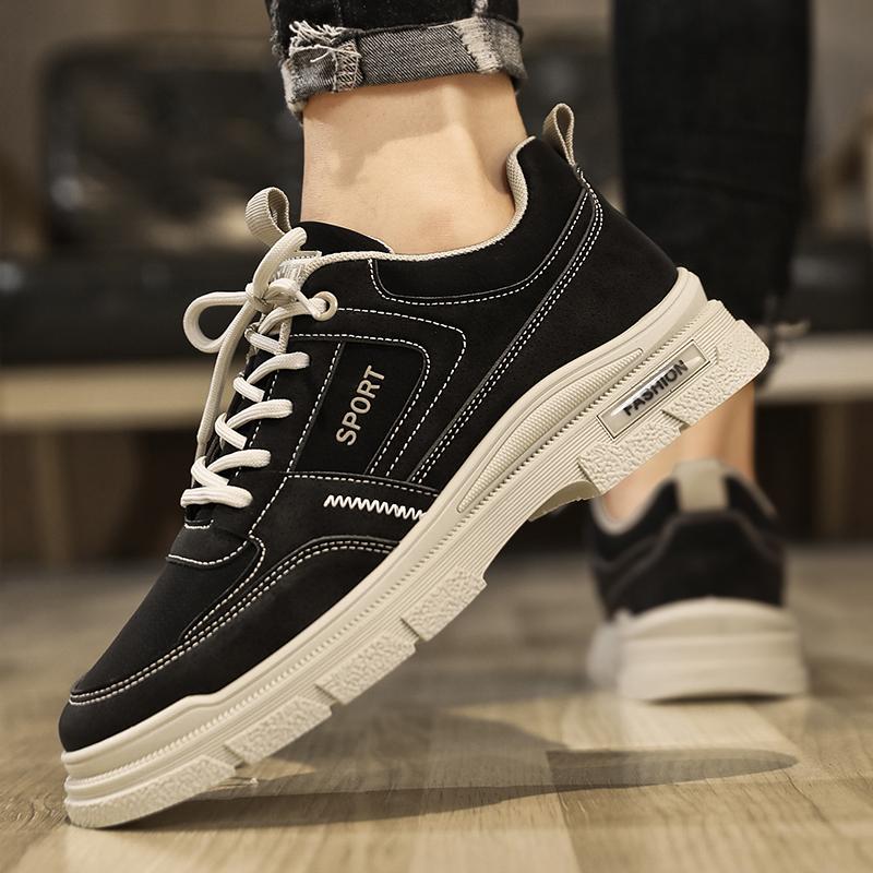 Autumn Men's New Breathable Work Safety Shoes Trendy Casual Sports Shoes Versatile Board Shoes Trendy Casual Shoes For Men