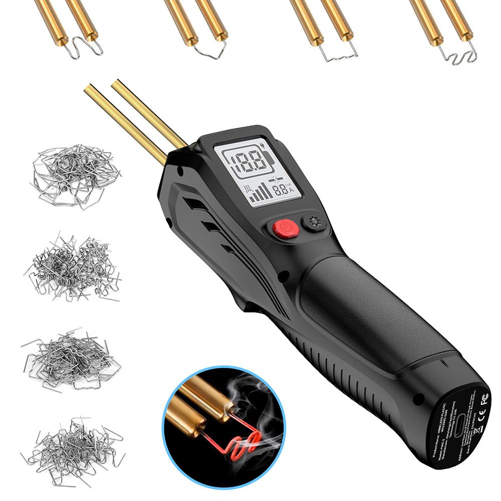 

500W LCD Display Plastic Welding Machine Soldering Iron For Car Bumper Repair Tools with Hot Stapler Plastic Repairs чёрный