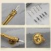 Exquisite Dip Pen Set Wax Stick Set Calligraphy Feather Pen Kit 10Pcs Replacement Nibs for Invitations Letters Writing