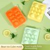Silicone Four-Grid Bear Ice Cube Tray for Homemade Ice Cream and Frozen Treats