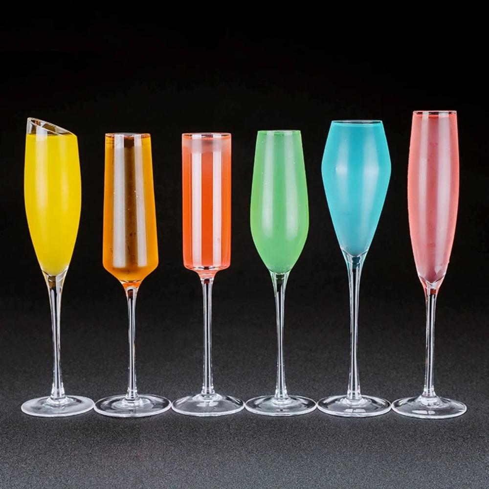 1 PIÈCE Verres Flûtes à Champagne Bordure Or Verres à Cocktail Élégamment Conçus Soufflés à la Main, Sans Plomb, Coupes à Champagne