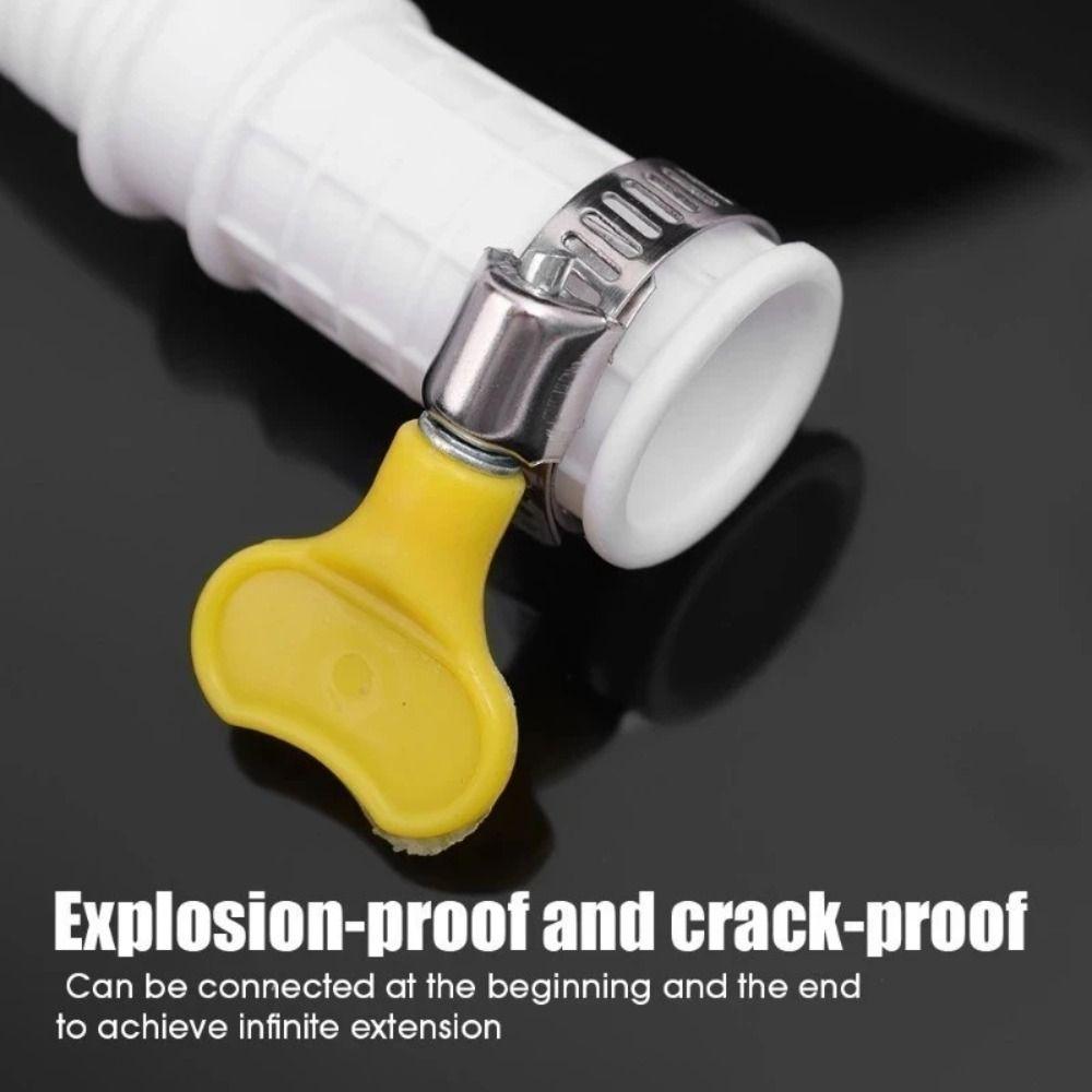White Air Conditioner Drain Hose Thickened Extension Pipe New Drainpipe