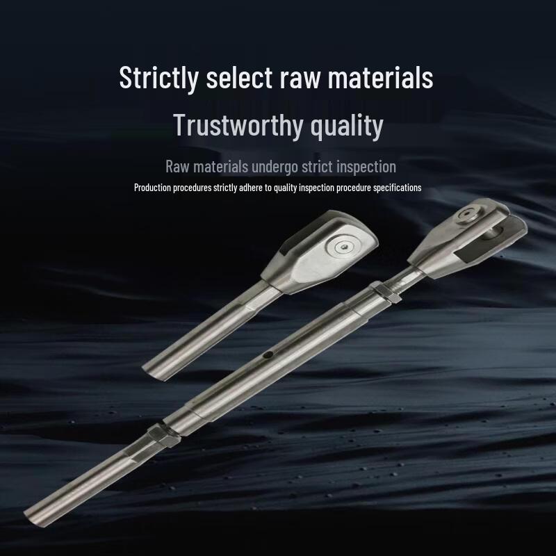 10mm 304 Stainless Steel Wire Rope with M12 End Fittings, 1 Meter