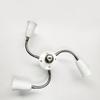 Adjustable White E27 Base Light Socket Splitter Led Bulbs Holder Converter With Extension Hose Lamp Holder