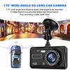 2025 Nowy HD 1080P 4" Ekran dotykowy IPS Dash Cam Przednia i tylna kamera SAMOCHODOWY DVR Pojazd Czarna skrzynka Wizja nocna Kierowca Wideorejestrator