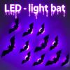 16 Stück 3D Leuchtende LED Fledermauslicht Stereoskopischer Leuchtender Wandaufkleber Fledermaus Wandaufkleber Heimdekoration