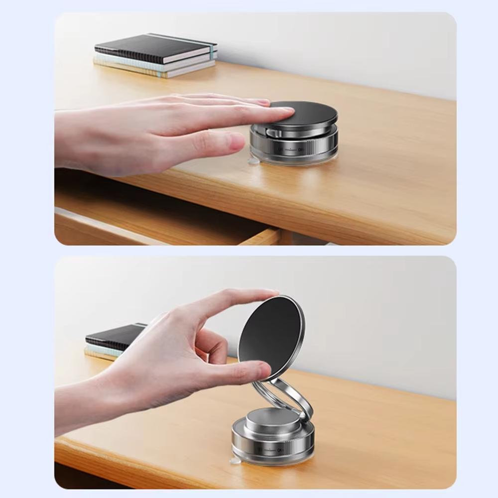 Car moSuction Cup Magnetic Phone Holder Stand Adjustable Foldable Storage Vacuum Suction Phone Holder Universal for Phone Car