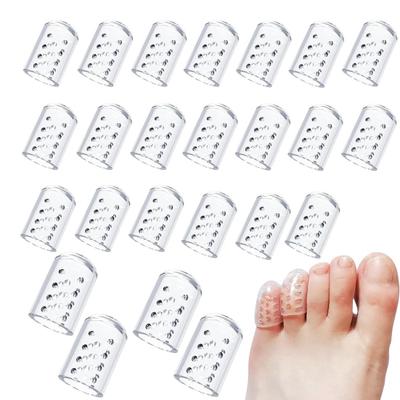 Silicone Toe Covers Soft Stretchy Toe Protectors for Men Women Breathable Anti-Friction Gel Caps Foot Care Sleeves