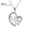 Englischer Buchstabe Mama Hohlherz Anhänger Kette Halskette Schmuck Muttertagsgeschenk