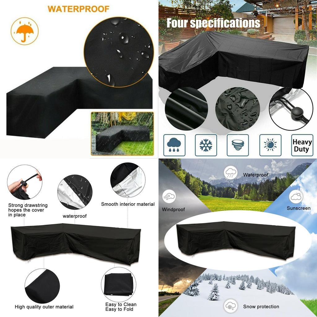 Rattan Furniture Corner Cover Garden Outdoor Sofa Protecter L 30030098cm Shape