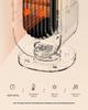 Compact Silent Desktop Electric Heater: Fast & Efficient Warmth for Home or Office
