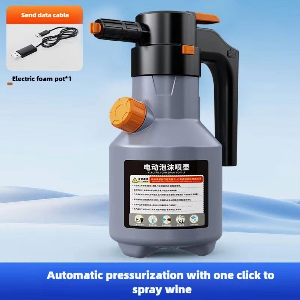 Handheld Electric Foam Sprayer 2L Foam Spray Bottle  For Car Wash Home Cleaning