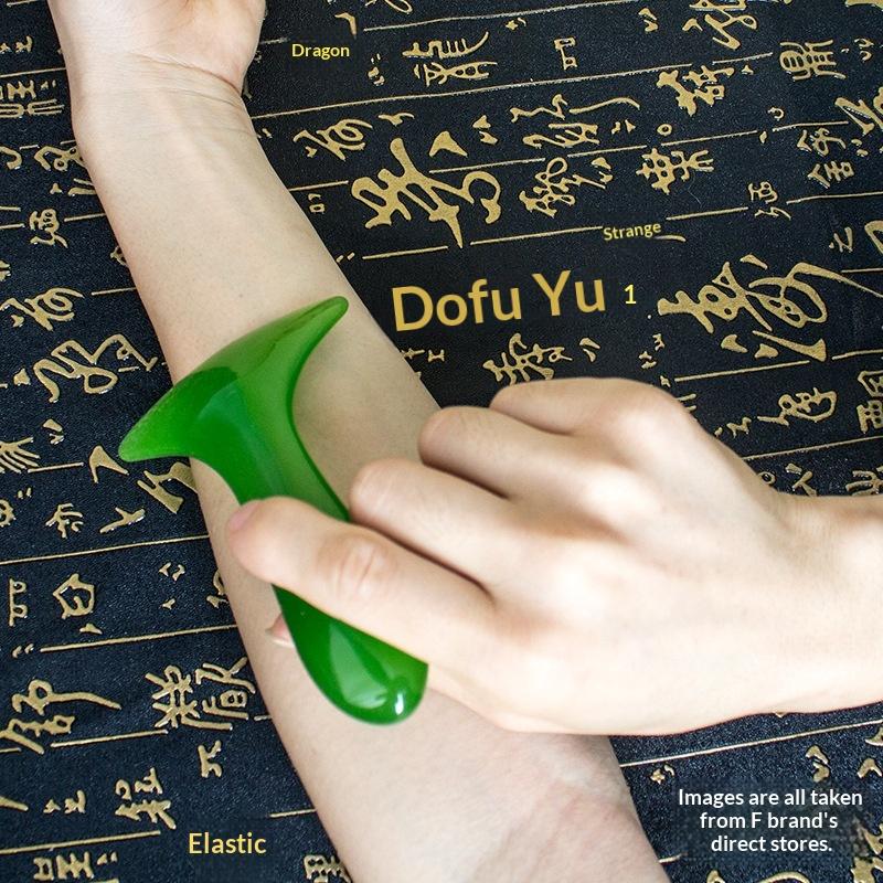 1Pc Curved Massage Scraper Professional Gua Sha Tool for Face, Neck & Shoulders