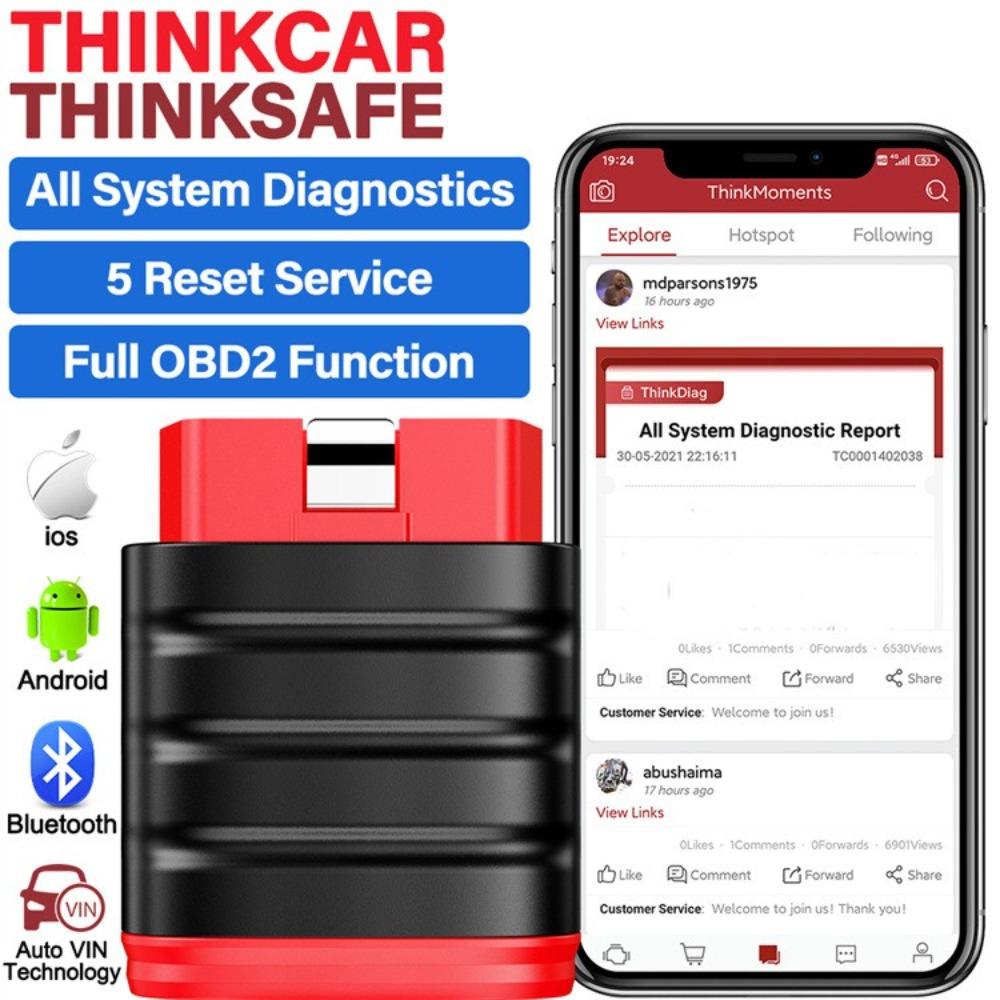 

Инструменты автоматической диагностики OBD2 THINKCAR THINKSAFE Вся система сканирования Полная диагностика системы
