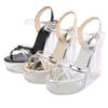 Origin fashion hipster creative new transparent crystal waterproof table high heel sandals
