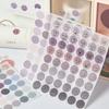 Gift Korean Version of Ins Polka Dot Smiley Face and Paper Sticker DIY Diary Account Decoration Material Label Sealing Sticker