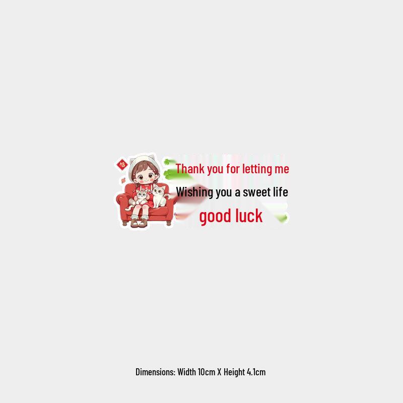 Cartoon Creative Female Driver Car Sticker - Waterproof Rear Windshield Decal