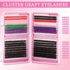 Color Single Cluster D Song False Eyelash Set 10-16Mmdiy Segmented Grafting Thick Eyelashes