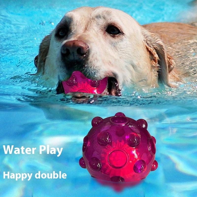 Sound luminous puppy toy flash ball puppy interactive self-pleasure and boredom pet toy