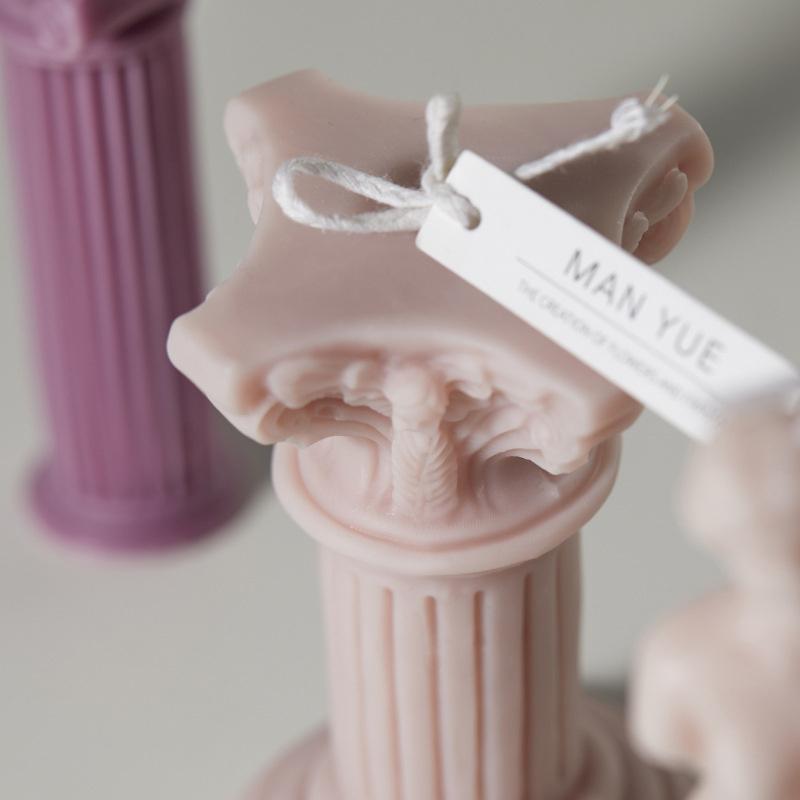 DIY Klassische Römische Säule Silikon Kerzenform 3D Statue der Venus Körper Aromatherapie Seife Gips Epoxidharz Form für Geschenke Dekor