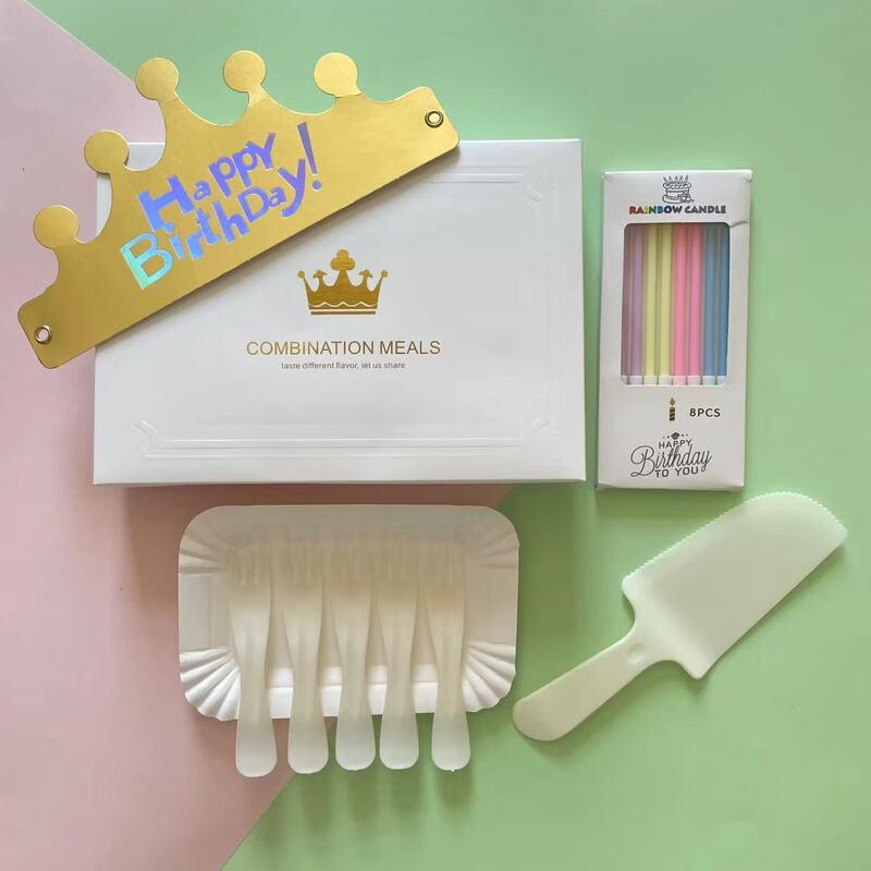 Disposable Cake Dinnerware Set (100 Sets)