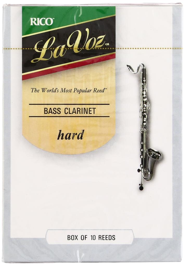 RICO Reed La Vose Bass Clarinet Hard REC10HD (10 pieces)