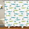 Diverse Style Bathtub Curtain With Hooks Waterproof Easy Clean Quick Hang For Home Hotel Apartment Bathroom